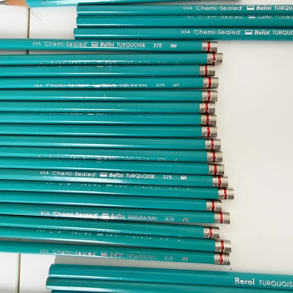 Lot of 39 Berol Turquoise Drafting Pencils